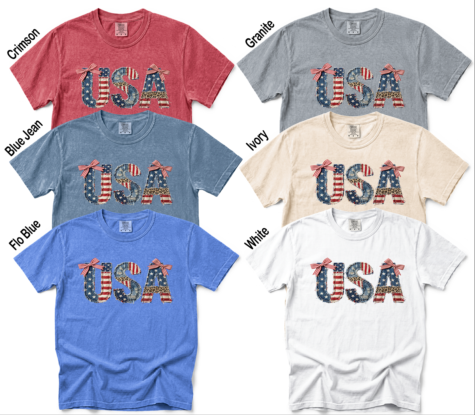 Quilted USA-Comfort Colors Tee