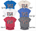 Quilted USA-Soft Style Tee