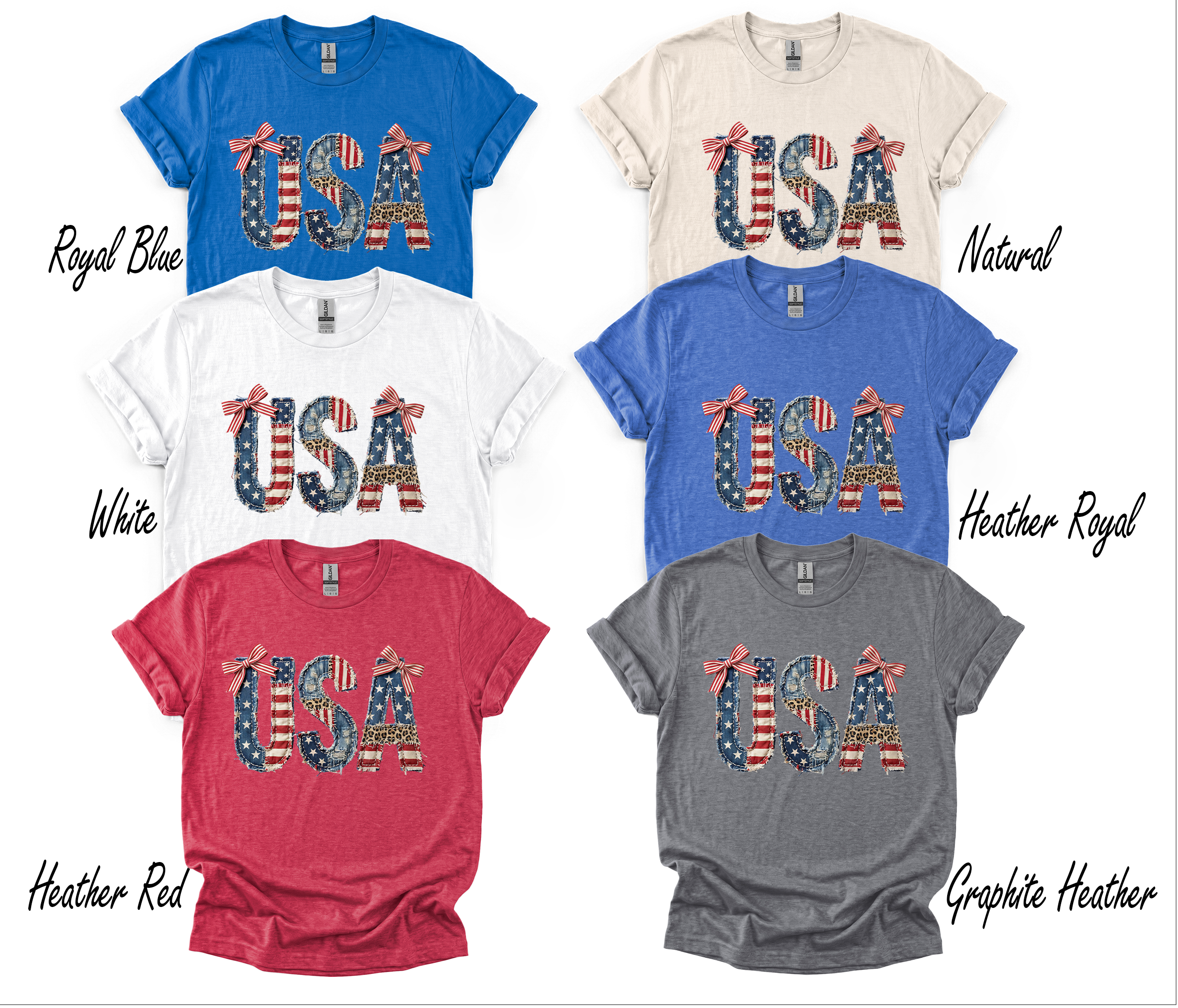 Quilted USA-Soft Style Tee